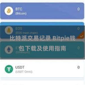 比特派交易记录 Bitpie钱包下载及使用指南