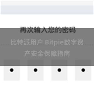 比特派用户 Bitpie数字资产安全保障指南