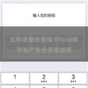 比特派备份教程 Bitpie数字资产安全保障指南