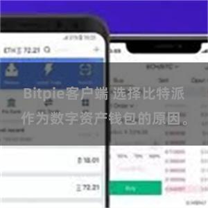 Bitpie客户端 选择比特派作为数字资产钱包的原因。