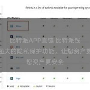 比特派APP直链 比特派钱包：强大的隐私保护功能，让您资产更安全