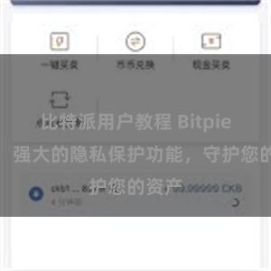 比特派用户教程 Bitpie钱包：强大的隐私保护功能，守护您的资产