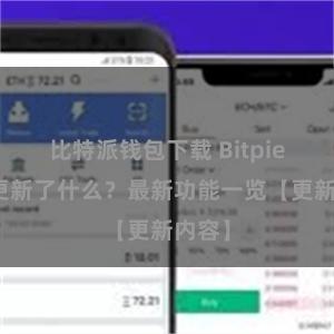 比特派钱包下载 Bitpie钱包更新了什么？最新功能一览【更新内容】