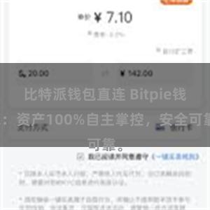 比特派钱包直连 Bitpie钱包：资产100%自主掌控，安全可靠。