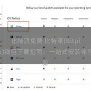 比特派免费 比特派(Bitpie)钱包下载指南：一站式安装体验