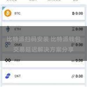 比特派扫码安装 比特派钱包交易延迟解决方案分享