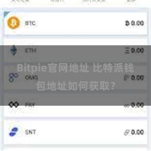 Bitpie官网地址 比特派钱包地址如何获取？