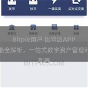 Bitpie用户 比特派APP功能全解析，一站式数字资产管理利器