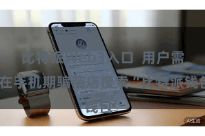 比特派Web3入口  用户需要在手机期骗商店搜索“比特派钱包”